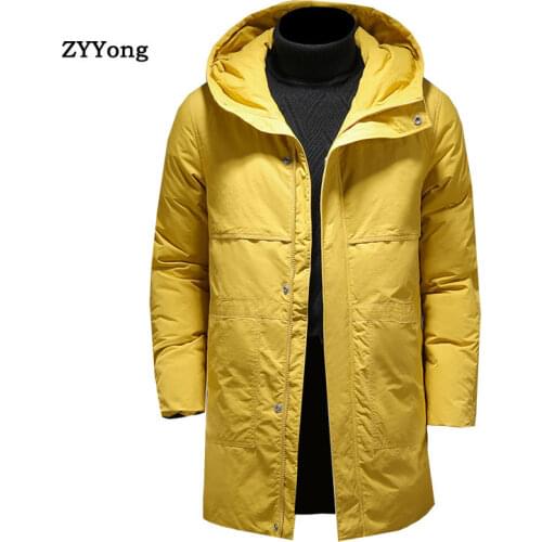 Autumn Winter 2020 Warm Men Jacket Coats Hooded Casual Thicken Parka Windproof Cotton-padded Clothes Mens Coat Size M-4XL