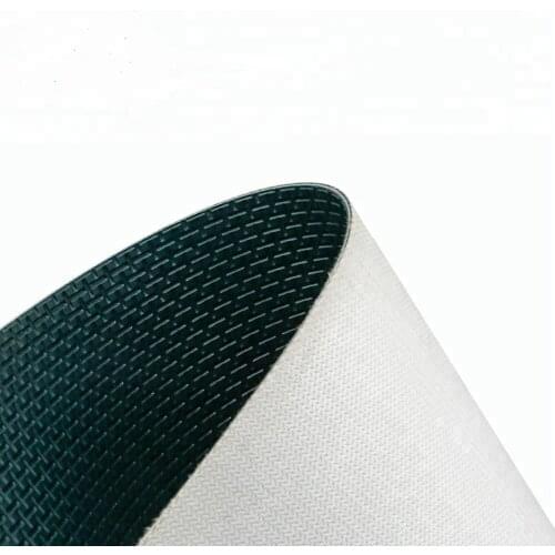PVC 2.8mm green "H" pattern conveyor belt for conveying card board carton