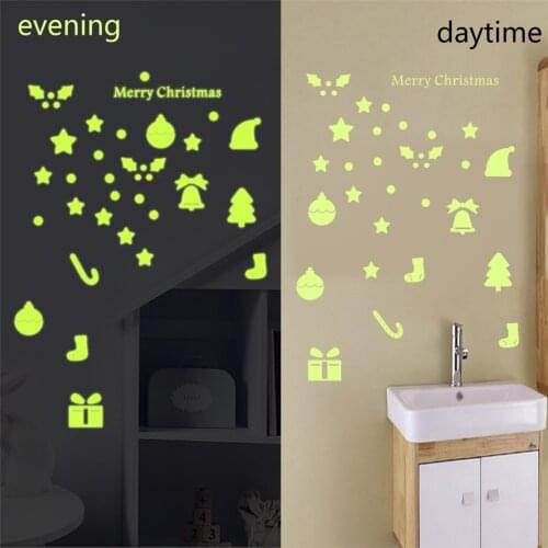 Merry christmas Wall Sticker Creative Wall Affixed With Decorative Wall Window Wallpaper Decoration Wall Art Bedroom Decal
