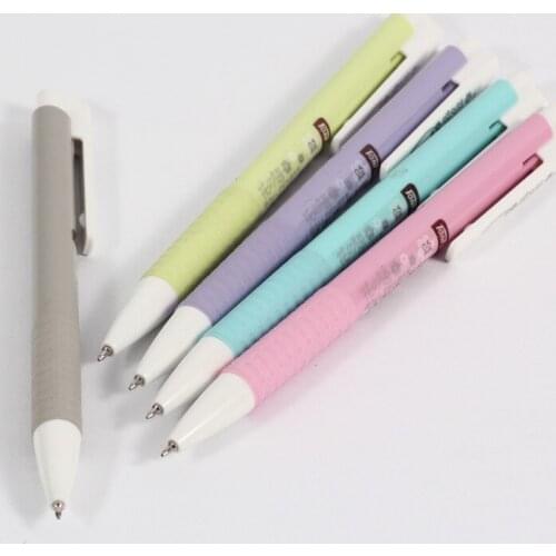 3pcs Flower language student ball pen press plastic ball point pen wholesale 5251 bar code ball pen
