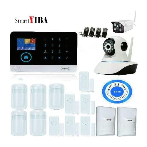 SmartYIBA 433mhz Wifi GPRS GSM Alarm system smartphone APP remote control home burglar alarm security system