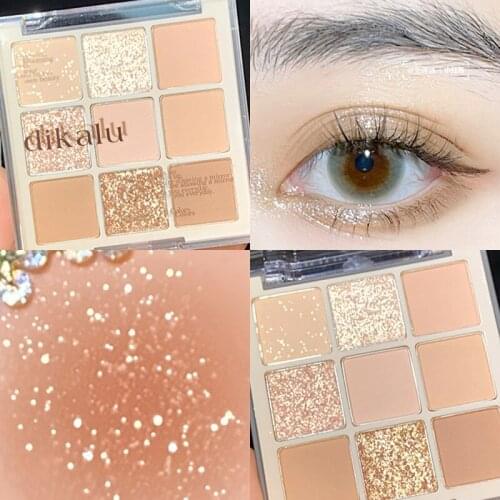 9 Colors All Matte Eyeshadow Palette Eyeshadow Primer Waterproof Glitter Nude Eye Pigment Matte Shimmer Shine Eye Shadow Powder