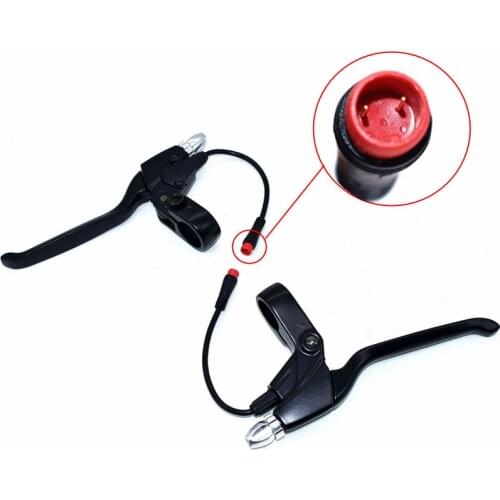 Electric Scooter Brake Level Handle Bar Replacement set All-aluminum Brakes wire waterproof insert For KUGOO G-Booster Scooter