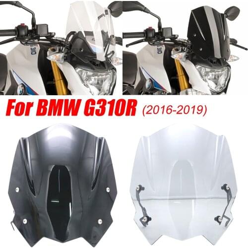 Motorcycle Windscreen Windshield Shield Screen With Bracket For BMW G310R 2017 2018 2019