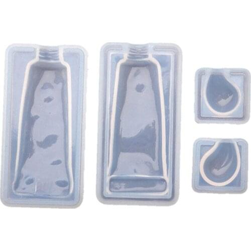 Funny DIY UV Resin Pigment Tube Shape Epoxy Silicone Mold Epoxy Abrasives Toothpaste Epoxy Mold Resin Molds For Jewelry