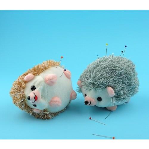 1PCs Creative DIY Sewing Needle Holder Cartoon Cute Hedgehog Shape Pin Storage Cushion Soft Fabric Sewing Pincushion Accessories