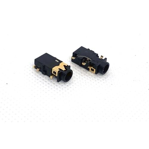 10PCS 3.5mm mobile phone earphone mother base PJ-342 head sink 1.4 Dual Channel Four plug two paste audio switching power supply