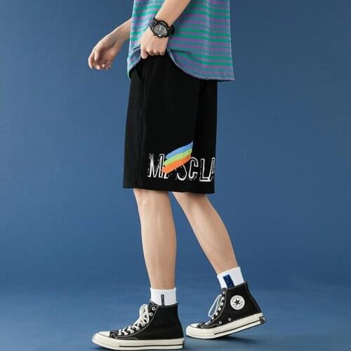 2021 Summer Casual Shorts Mens Sports Running Basketball Beach Workout Joggy Streetwear Board Graphic Male Long Bermuda Z051