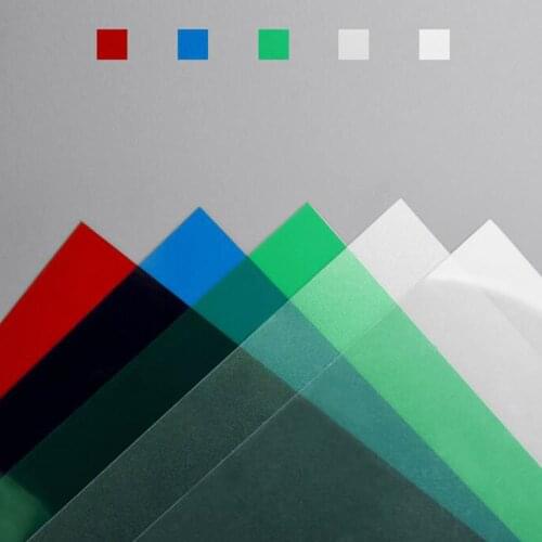 Teraysun 5PCS/LOT 0.3mm 20*30cm 5colors ABS plastic transparent PVC sheet architectural model making building material