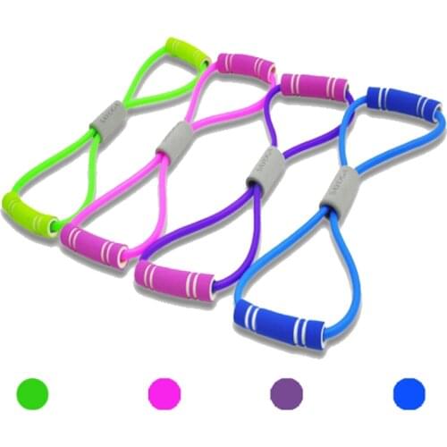 8 Word Chest Fitness Gum Rubber LOOP Latex Resistance Espanto Fitness Equipment Stretch Yoga Training Crossfit Elastic Band