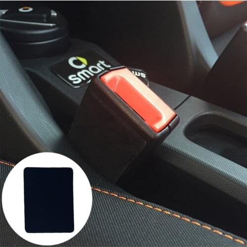 Car Safety Belt Buckle Anti Noise Sticker For Smart Fortwo Forfour 451 453 450 Crossblade City-Coupe Roadster Anti-collision Pad