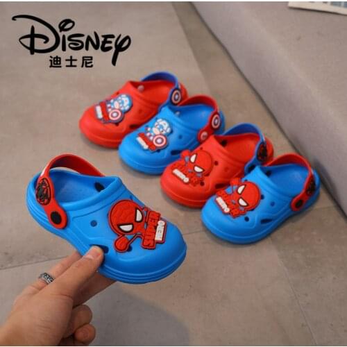 2021 Disney New Fashion Children Spider-Man Shoes Boys and Girls Cartoon Sandal Summer Slippers High Quality Kids Baby Sandals