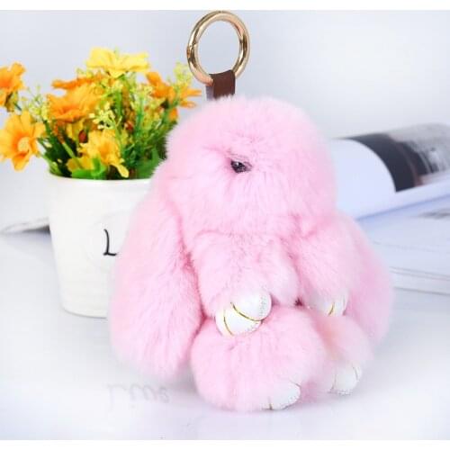 Keychain Pendant Bag Plush Bunny Cute Jewelry Plush Toys Bag Accessories Car Pendant Baby Ornaments 14cm Install Dead Rabbit