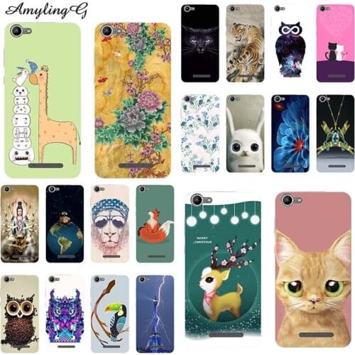 Fashion Print Phone Cases For Tecno WX3 WX 3 5.0" Case Cartoon Cover Soft Silicone TPU Fundas Para Style Funny Owl Cat Wolf Cute