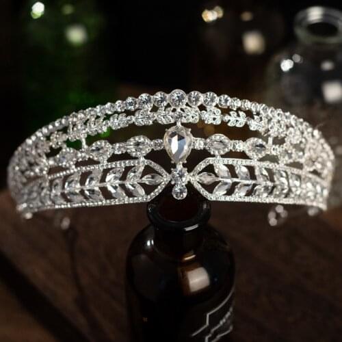Crowns Headband Beautiful Wedding Tiaras Hair Decorative Accessories for Prom Birthday Costume Party ML
