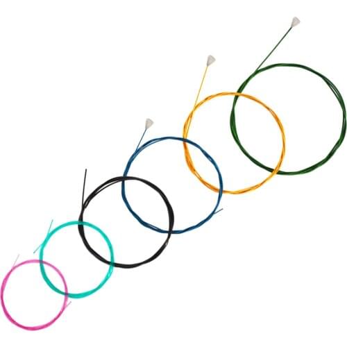 Multi Colored Nylon Folk Guitar Strings Set for 6 String Guitar