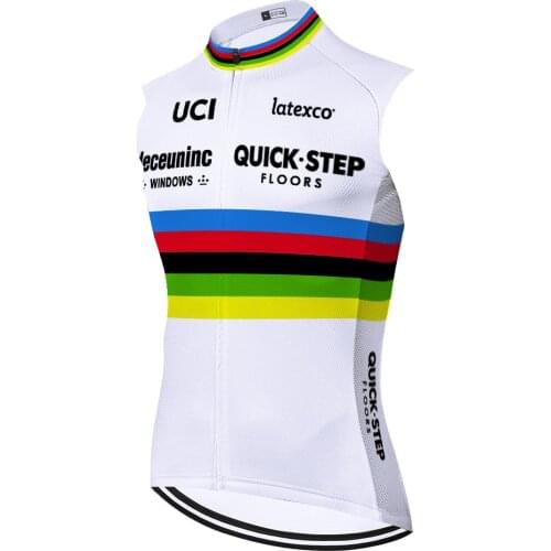 2021 Quick step bike Jersey men Maglia sleeveless Masculino Camiseta Sin Mangas Maillot Jersey Camisa Masculina Ciclismo Hombre