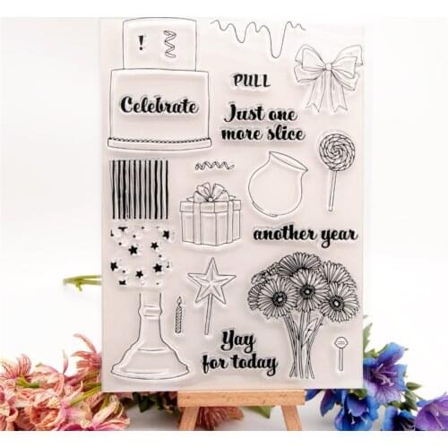 15x21cm Romantic Transparent Seal Clear Stamps Silicone Seal TPR Halloween Christmas Roller stamps DIY Scrapbook Album Card