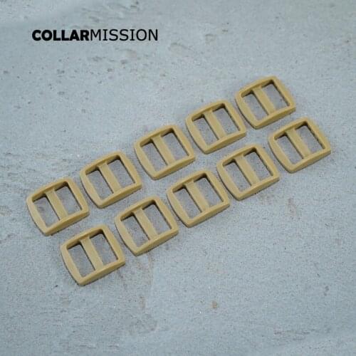 Retailing Rectangce high quality plastic slider Tri-Glid for webbing dog backpack accessory 20mm light brown RZK20SJ17