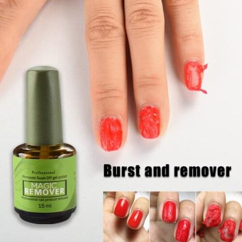 VINIMAY Burst Crack Remove 15ml Fast Removal Manicure Tools Non-toxic Soak Off Gel Polish Primer Nail Art