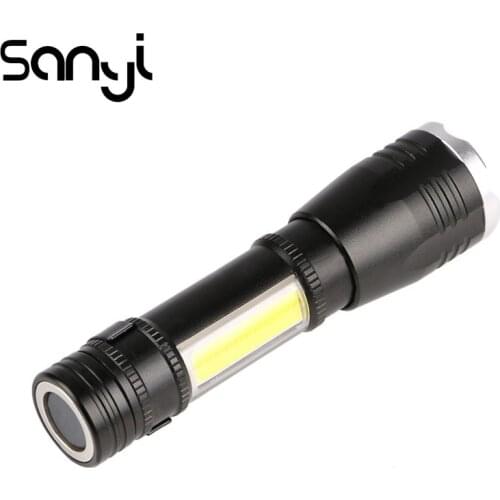 SANYI 6 Optional Brightness Mode Flashlight 3800LM Ultra Bright LED Tactical Portable Lantern for Hunting Cycling Camping