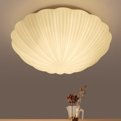 Mediterranean LED ceiling lights bedroom glass shells ceiling lamp fashion balcony lamp children room lamps corridors lamp ZL414