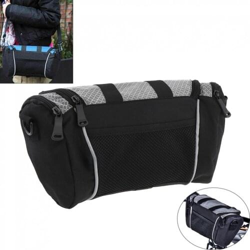 Bicycle Bags 5L Bike Handlebar Bag Bicycle Front Tube Pocket Shoulder Pack Outdoor Sports Cycling Mountain Bag Bicycle Parts