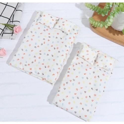 1:12 miniature for dolls Doll house bunk bed mattress quilt pillow Furniture toy children simulation house role play toys