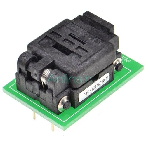 1PCS QFN8 WSON8 DFN8 MLF8 TO DIP8 programmer adapter socket converter test chip IC FOR 1.27MM PITCH 8X6MM 6X5MM SPI FLASH QFN-8