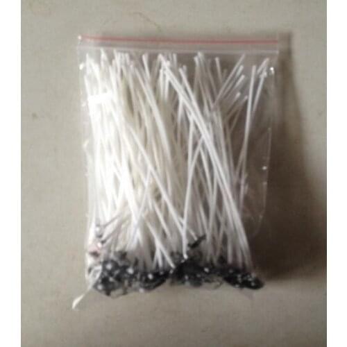 100 pcs /pack 100mm Candle Wicks Pre Waxed PreTabbed With Sustainers Cotton Coreless Candles Wick Home Decor House Tool Tools DI