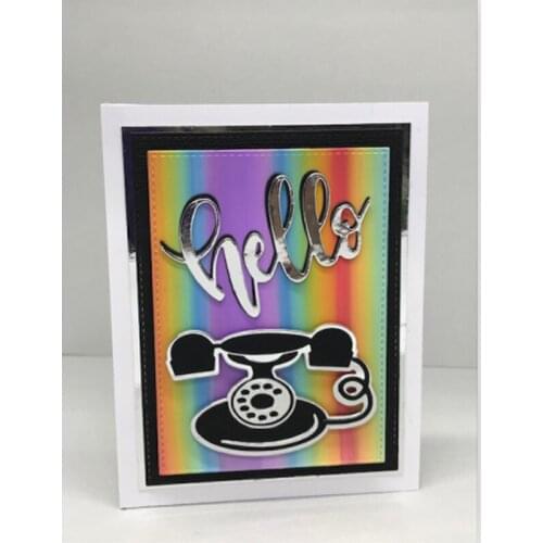 3D Telephone Nicoles Design Metal Cutting Dies Stencils For DIY Scrapbooking Album Photo Paper Cards Crafts Embossing 2019 New