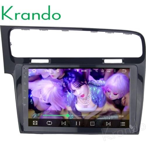 Krando 7" Android 7.1 car audio radio for vw Golf 7 gps dvd player navigation multimedia entertainment system WIFI 3G DAB