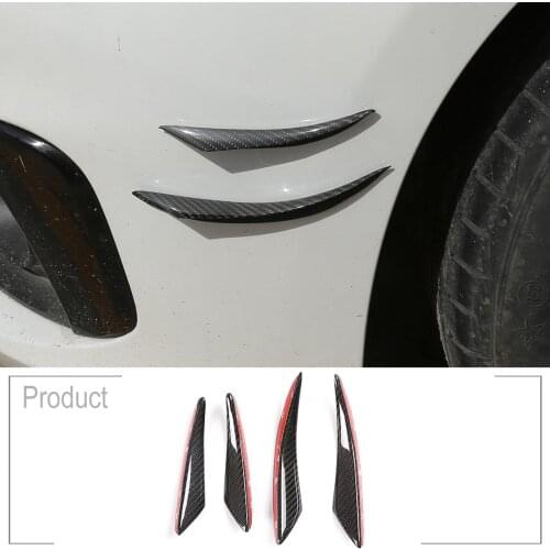 Car universal carbon fiber bumper corner guard anti-scratch sticker outer edge stripe anti-scratch Bumper stripCar Accessories