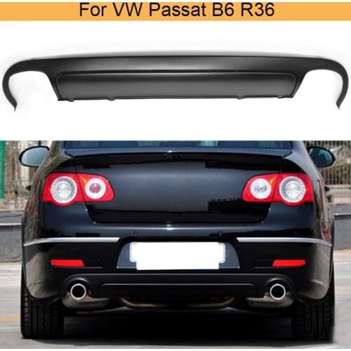 FRP Car Rear Bumper Diffuser Lip Spoiler For VW Passat B6 R36 2007-2011 Rear Diffuser Lip