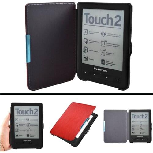 PB 622 623 Advanced pu leather Cover Case for Pocketbook 622 623 Touch 1 2 eReader Flip folio book Cover magnet closured Case