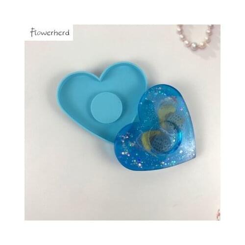 DIY Flower Candle Holder Food Grade Silicone Mold Heart Keychain Mold Resin Molds Straw Topper Silicone Mold Fondant Tools