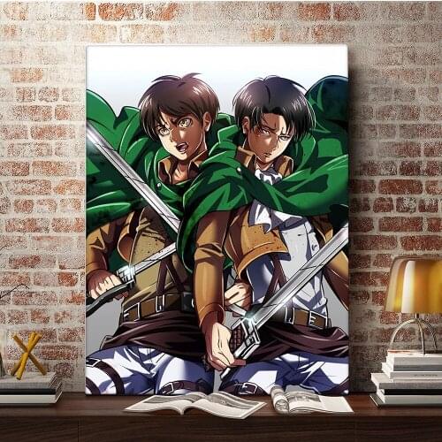 Hd Prints Anime Attack on Titan Japan Boy Home Decor Pictures Wall Artwork Modular Poster Painting Canvas Living Room No Framed