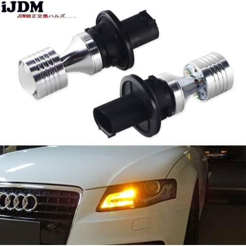 IJDM PH24WY LED White Yellow Error Free SPH24 12272 LED Bulbs For Audi Cadillac GMC Lincoln Saab For Front Turn Signal Lights
