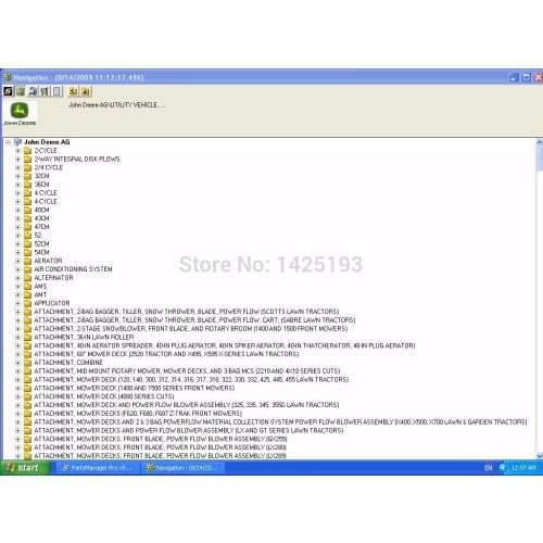 John AG (Agricultural Machines) [2016] parts catalog