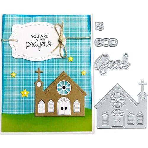 Julyarts 4PCS/SET Cute House Scrapbooking Cutting Dies for DIY Scrapbooking Decorative Paper Cards Making