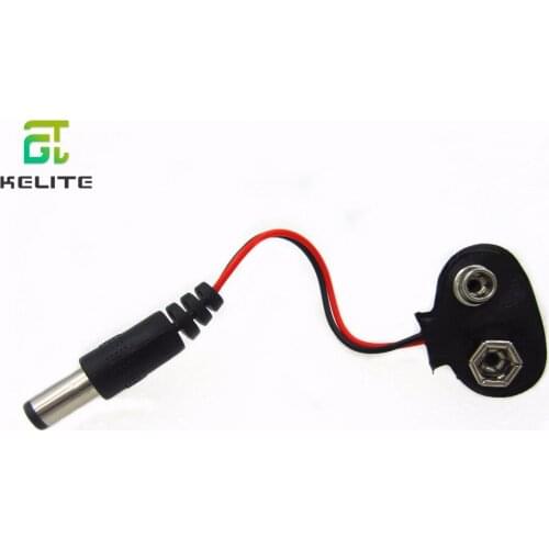 20pcs/lot Experimental 9V battery snap power cable to DC 9V clip male line battery adapter uno r3