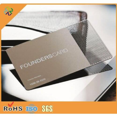 China supplier of high quality laser cut steel metal business card
