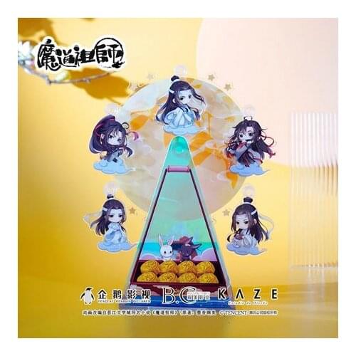 Grandmaster of Demonic Cultivation Cartoon Ferris Wheel Acrylic Stand Model Desktop Toy MDZS Wei Wuxian Lan Wangji Collection