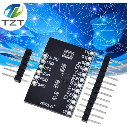 TZT MPR121 Breakout V12 Capacitive Touch Sensor Controller Module I2C keyboard Development Board For Arduino
