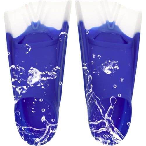 Swimming Training Fins Swim Flippers Travel Size Short Blade for Snorkeling Diving Pool Activities Men Women Kids