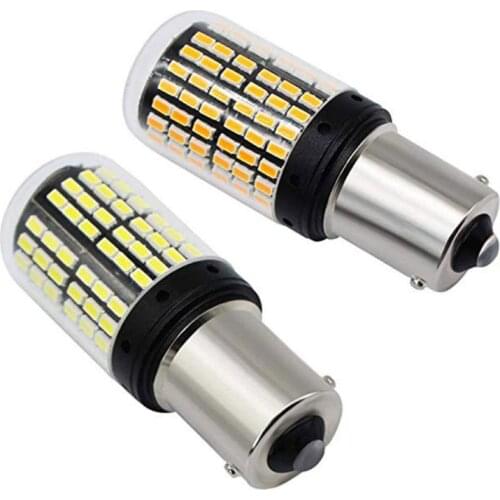 New Car LED 2PCS T20 7440 W21W 144smd W21W 7440 Waterproof Car LED Car signal light Front Light Bulb Turn Signal Light