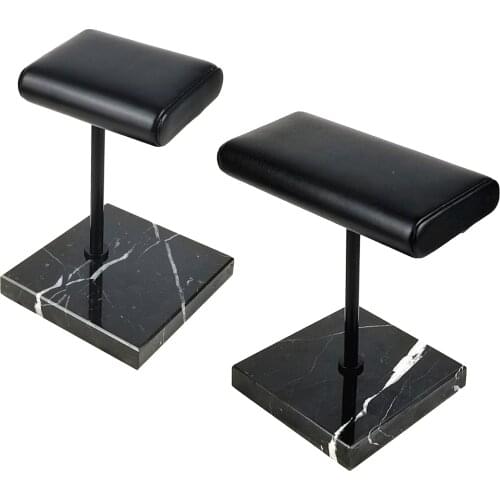 Jewelry Display Stands Watch Necklace Bracelet Organizer Black Marble Base