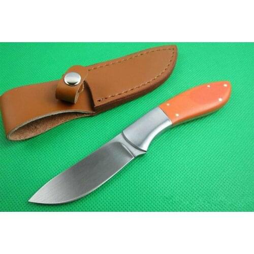 CR KT 2840 Fixed Blade Straight Knife 440J2 Blade Orange G10 Handle Outdoor Camping Hunting Tactical Knifes EDC Multi Tool