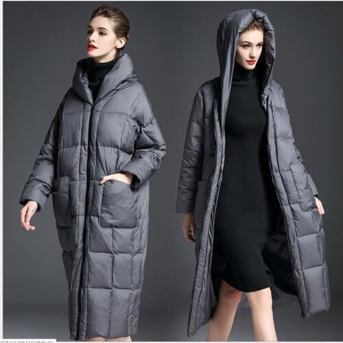 2020 New Winter Down Jacket High Quality Hooded Coat Women black Jackets Female Warm Woman Clothing Parkas Outerwear clothes red