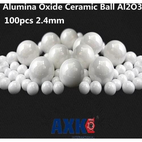 100pcs 2.4mm Alumina Oxide Ceramic Ball Al2o3 For Bearing/pump/linear Slider/valvs Balls